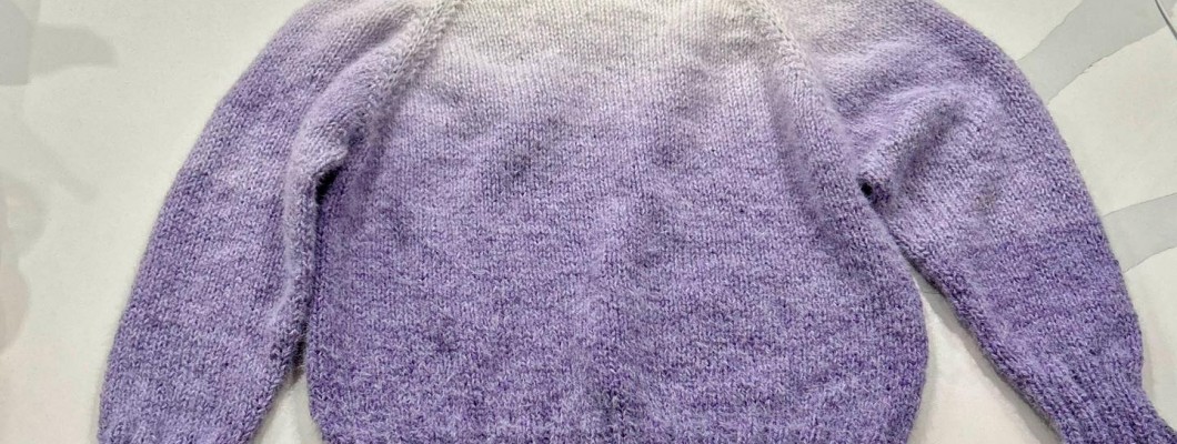 Knit a simple sweater with Caron Colorama Halo Ogo