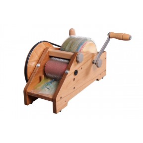 Ashford Wild Drum Carder - 72 PPSI Cloth - carding width 10cm (4") - Lacquered