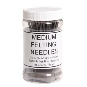 Ashford Medium felting needles 100 pack