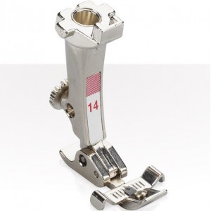 Bernina Red - Old Style #14 Special Zipper Foot with guide-NLA