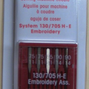 Bernina Embroidery Ass. 3xsize 75, 2xsize 90 carded Bernina Embroidery Ass. 3xsize 75, 2xsize 90 carded