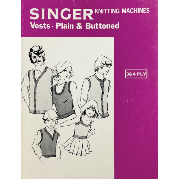 Vests for Singer Knitting Machines - Softcover