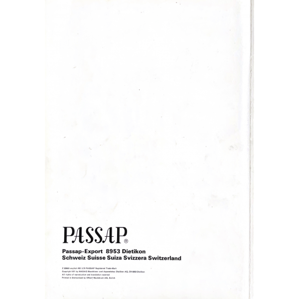 Softcover Patterns, Pockets, Collars, Hints for PASSAP DM80 E-6000