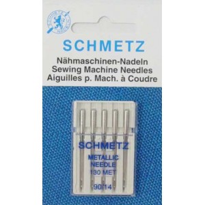 Schmetz Metallic Needle 90/14 Carded 5/Pkg 