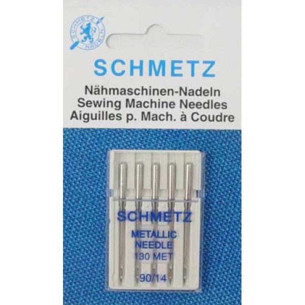 Schmetz Metallic Needle 90/14 Carded 5/Pkg 