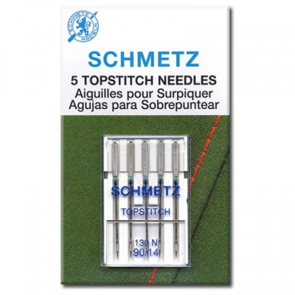 Schmetz Topstitch Needle 90/14 Carded 5/Pkg 