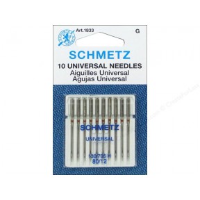 Schmetz Universal Needle 80/12 Carded 10/Pkg  Schmetz Universal Needle 80/12 Carded 10/Pkg