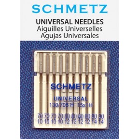 Schmetz Universal Needle Assorted Carded 10/Pkg  Schmetz Universal Needle Assorted Carded 10/Pkg