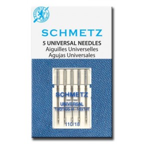 Schmetz Universal Needle 110/18 Carded 5/Pkg 
