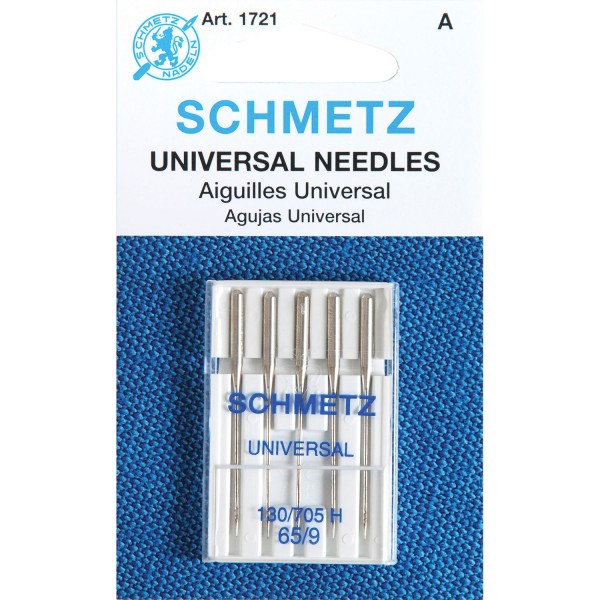 Schmetz Universal Needle 65/9 Carded 5/Pkg 
