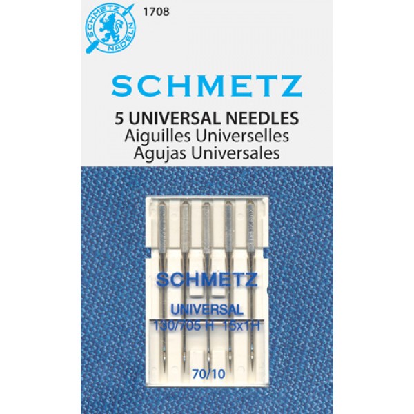 Schmetz Universal Needle 70/10 Carded 5/Pkg 