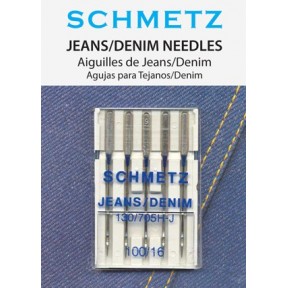 Schmetz Denim Jeans Needle 100/16 Carded 5/Pkg  Schmetz Denim Jeans Needle 100/16 Carded 5/Pkg