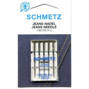 Schmetz Denim Jeans Needle 70/10 Carded 5/Pkg  Schmetz Denim Jeans Needle 70/10 Carded 5/Pkg