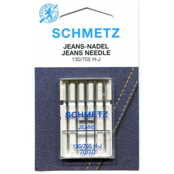 Schmetz Denim Jeans Needle 70/10 Carded 5/Pkg 