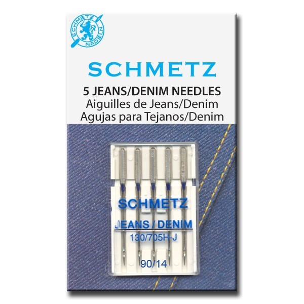 Schmetz Denim Jeans Needle 90/14 Carded 5/Pkg 
