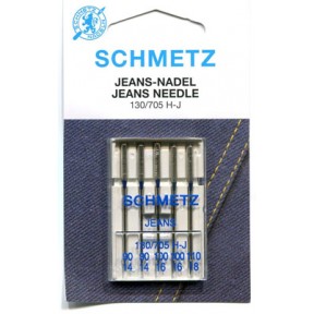 Schmetz Denim Jeans Needle Assorted Carded 5/Pkg  Schmetz Denim Jeans Needle Assorted Carded 5/Pkg