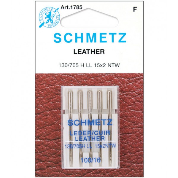 Schmetz Leather Needle 100/16 Carded 5/Pkg 
