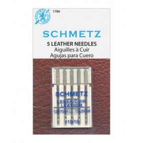 Schmetz Leather Needle 110/18 Carded 5/Pkg  Schmetz Leather Needle 110/18 Carded 5/Pkg