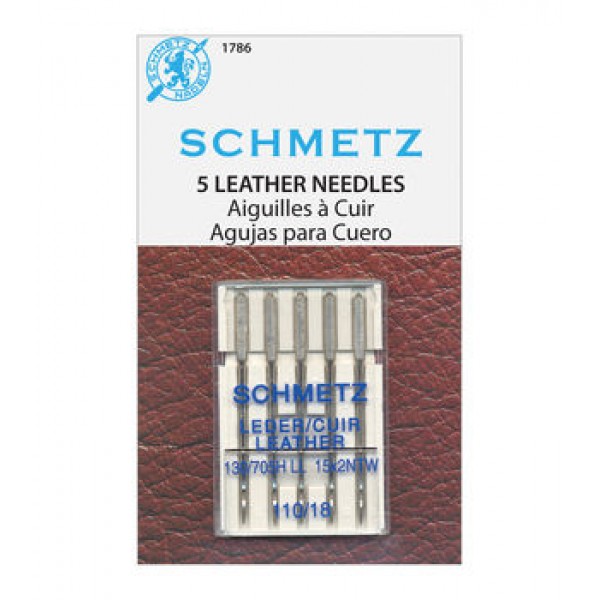 Schmetz Leather Needle 110/18 Carded 5/Pkg 