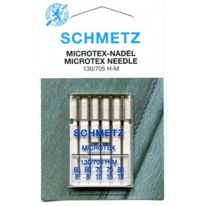 Schmetz Microtex Needle Assorted Carded 5/Pkg 