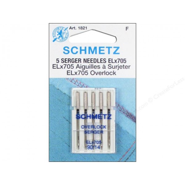 Schmetz Serger Needle System 2022 90/14 Carded 5/Pkg 