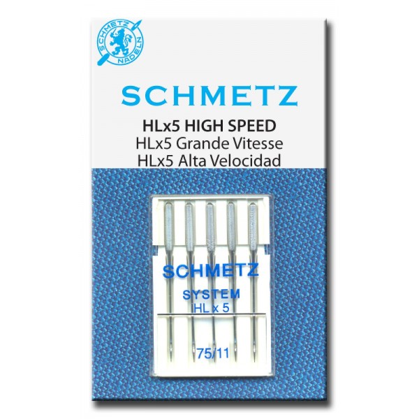 Schmetz Hlx5 High Speed Special Needle 75/11 Carded 5/Pkg 