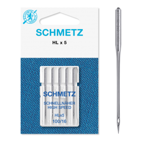 Schmetz Hlx5 High Speed Special Needle 100/16 Carded 5/Pkg  Schmetz Hlx5 High Speed Special Needle 100/16 Carded 5/Pkg