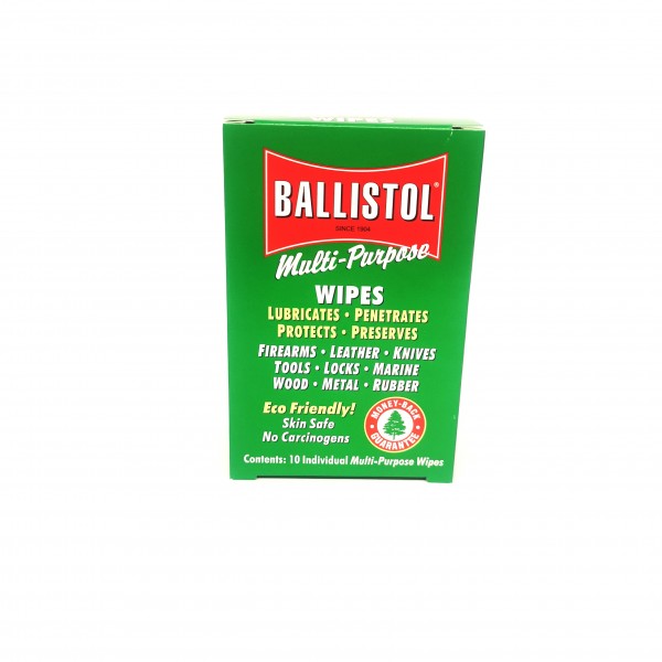 Ballistol Wipes - box of 10 pieces