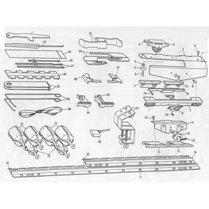 Brother KR230/KR160 diagrams and numbers