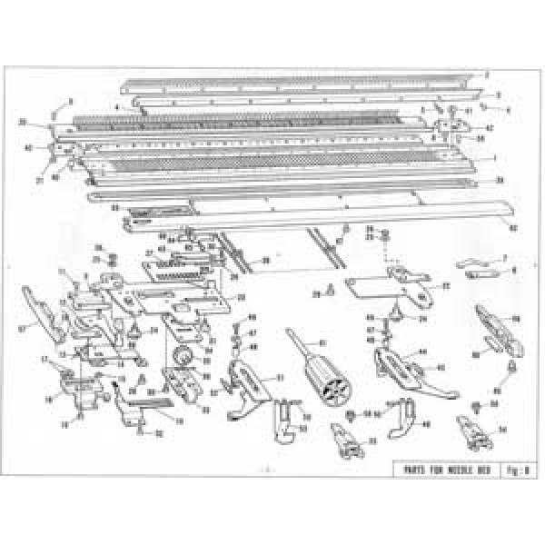 Brother KR850 diagrams and numbers with parts list
