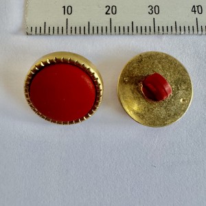 Button 565 24L Red Shank 300 pieces Button 565 24L Red Shank 300 pieces