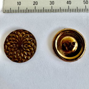 Button 994-9 28L Gold 2-hole 3 gross