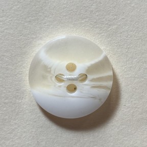 Button B145 2 tone white 3-2507-4 33/4007