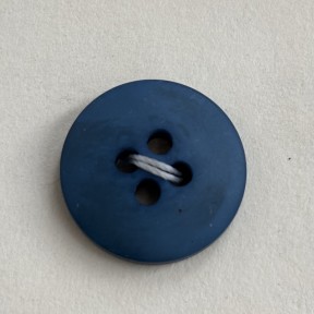 Button B155 Blue Muted Plastic 25-Ligne 15.5mm Button B155 Blue Muted Plastic 25-Ligne 15.5mm