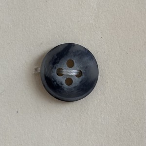 Button B159 Poly Grey Plastic 20-Ligne 12.5mm