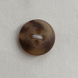 Button B160 Poly Tan Brown 20-Ligne 12.5mm
