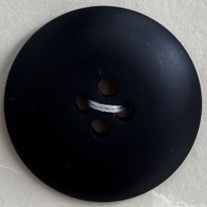 Button B172 Solid Matte Black 45-Ligne 28mm
