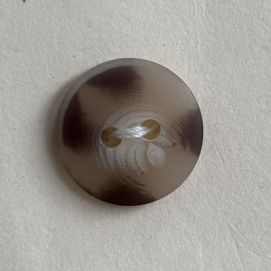 Button B173 DK BGE Beige 24-Ligne 15mm