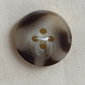 Button B184 DK BGE Muted Brown Mix 28-Ligne 18mm