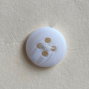 Button B189 White Wavy 18-Ligne 11mm Button B189 White Wavy 18-Ligne 11mm