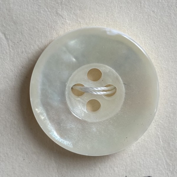 Button B199 Iridescent Pearl Shell 30-Ligne 19mm Button B199 Iridescent Pearl Shell 30-Ligne 19mm