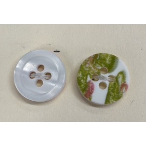 Button B208 Pearl Shell 22-Ligne 14mm