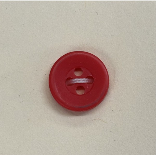 Button B216 Red Plastic 19-Ligne 12mm Button B216 Red Plastic 19-Ligne 12mm