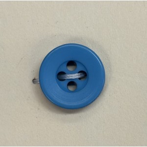 Button B225 Turquoise Plastic 19-Ligne 12mm
