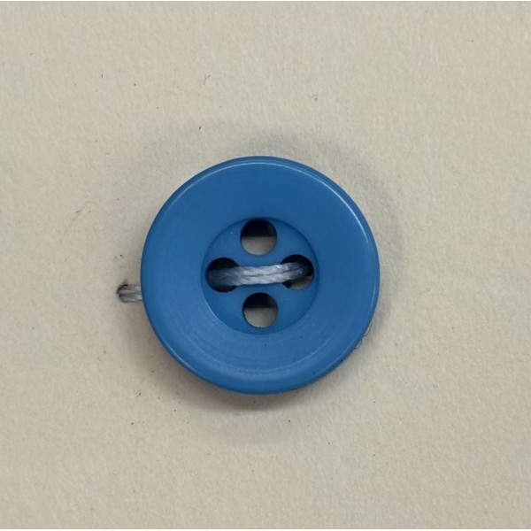 Button B225 Turquoise Plastic 19-Ligne 12mm Button B225 Turquoise Plastic 19-Ligne 12mm