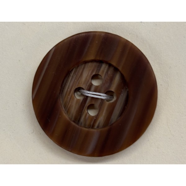 Button B229 Brown Wooden 40-Ligne 25mm Button B229 Brown Wooden 40-Ligne 25mm
