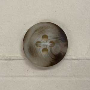Button B233 DK BGE Beige-Brown 22-Ligne 14mm