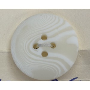 Button B235 White Wavy 40-Ligne 25mm