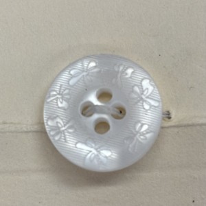 Button B236 White Pearl Designs 24-Ligne 15mm