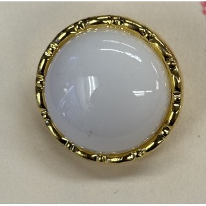 Button B250 White Gold Rim Shank 27-Ligne 17mm